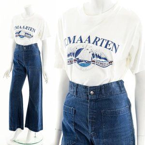 Vintage White St. Maarten Tourist Tee